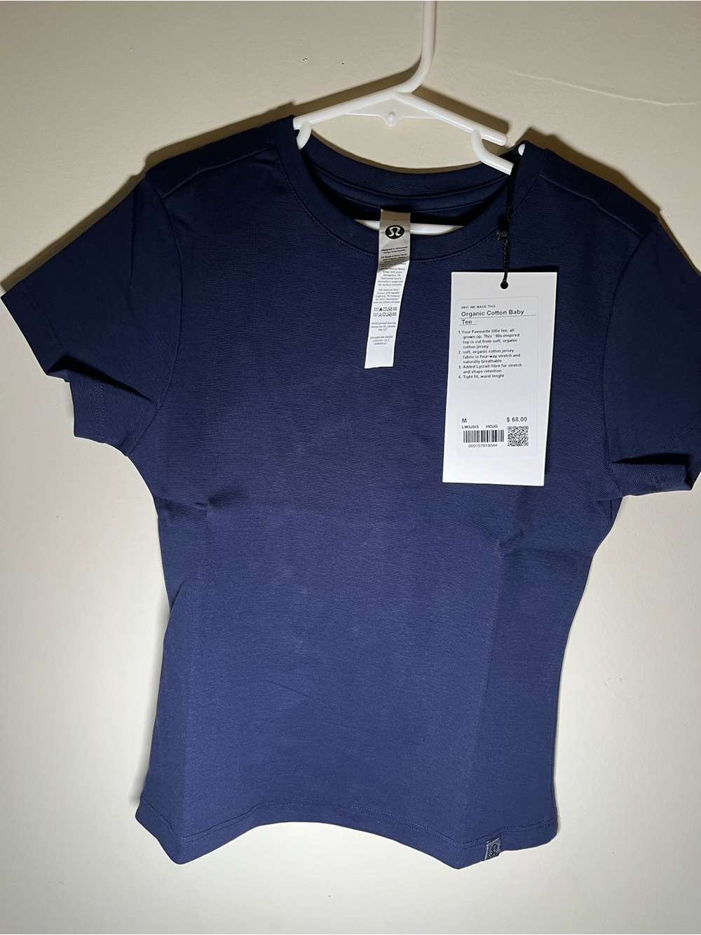 lululemon athletica Women’s Navy Organic Cotton Tee